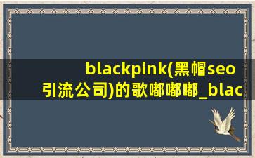 blackpink(黑帽seo引流公司)的歌嘟嘟嘟_blackpink(黑帽seo引流公司)的歌 最近